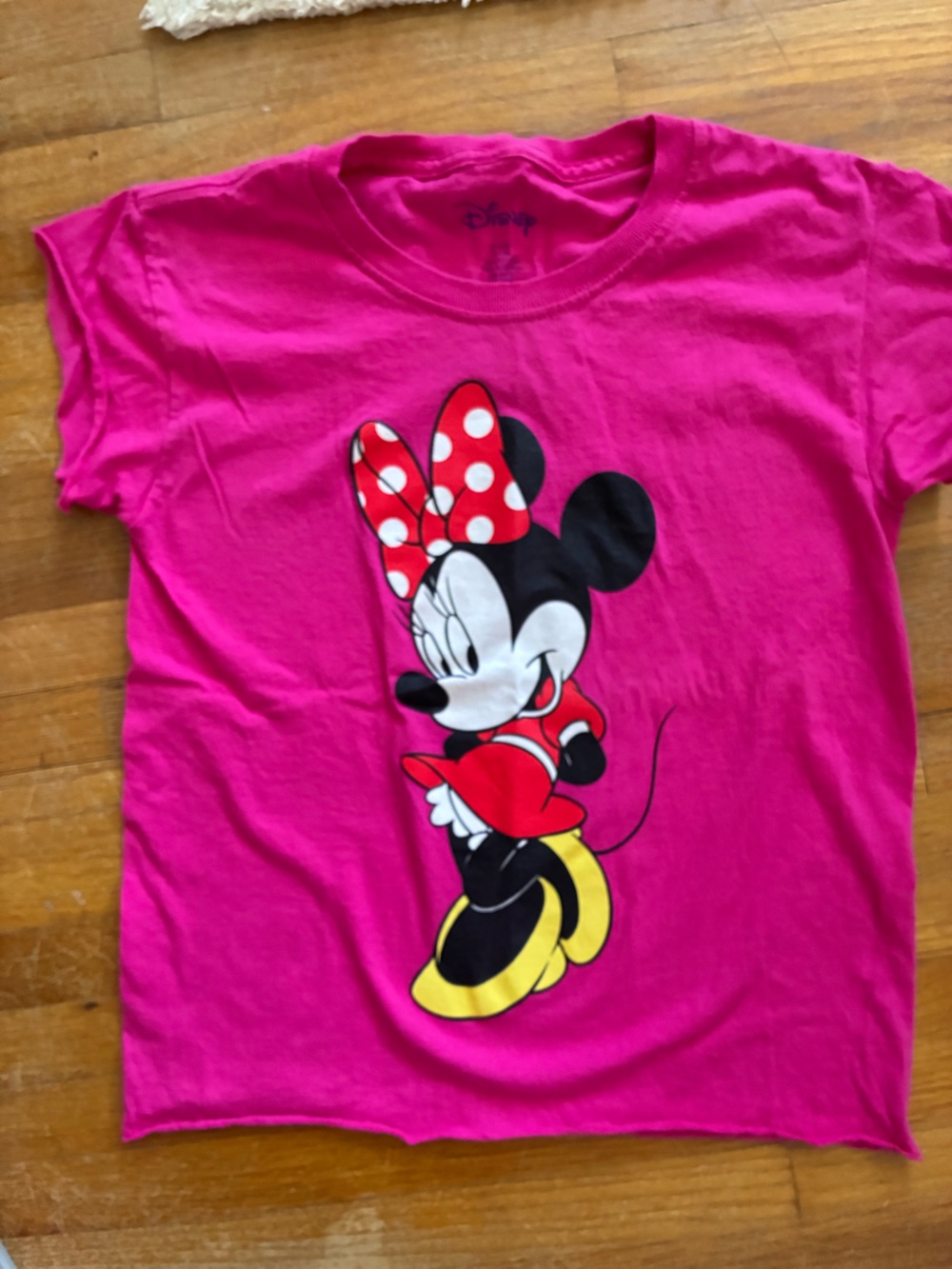 Pink Minnie Mouse Graphic Kids Tee